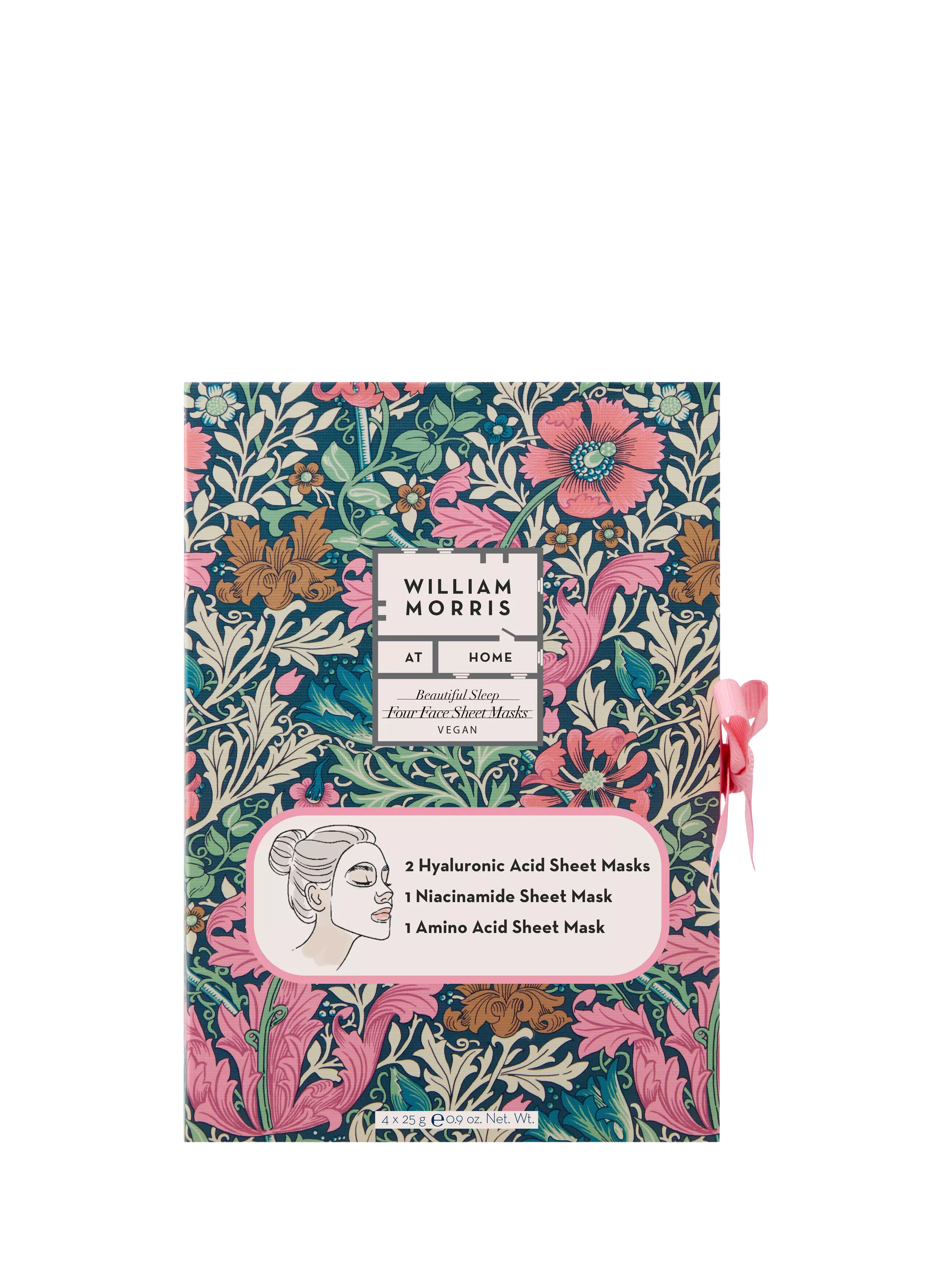 William Morris At Home face masks gift set 4 pack (British brand)