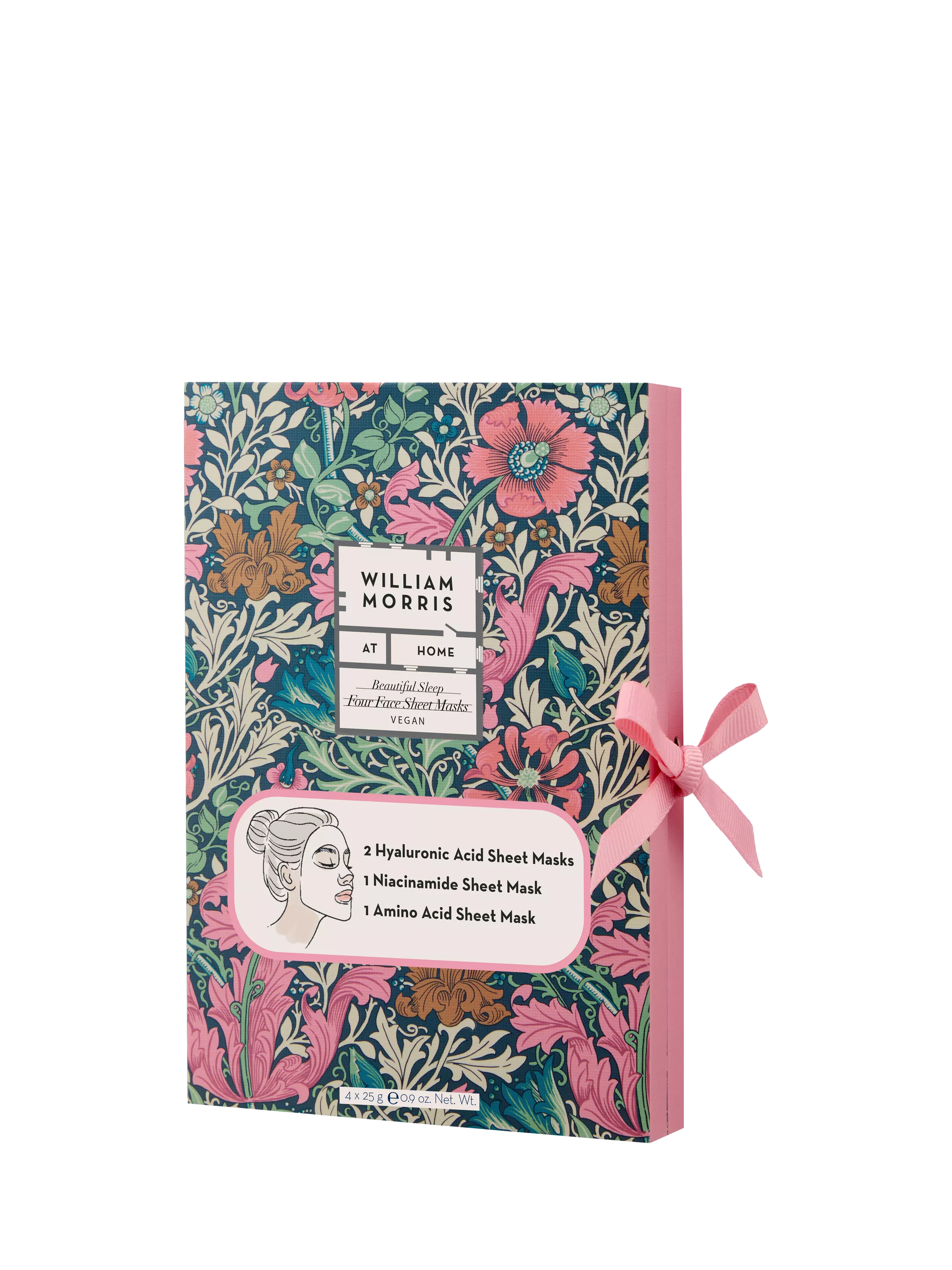 William Morris At Home face masks gift set 4 pack (British brand)
