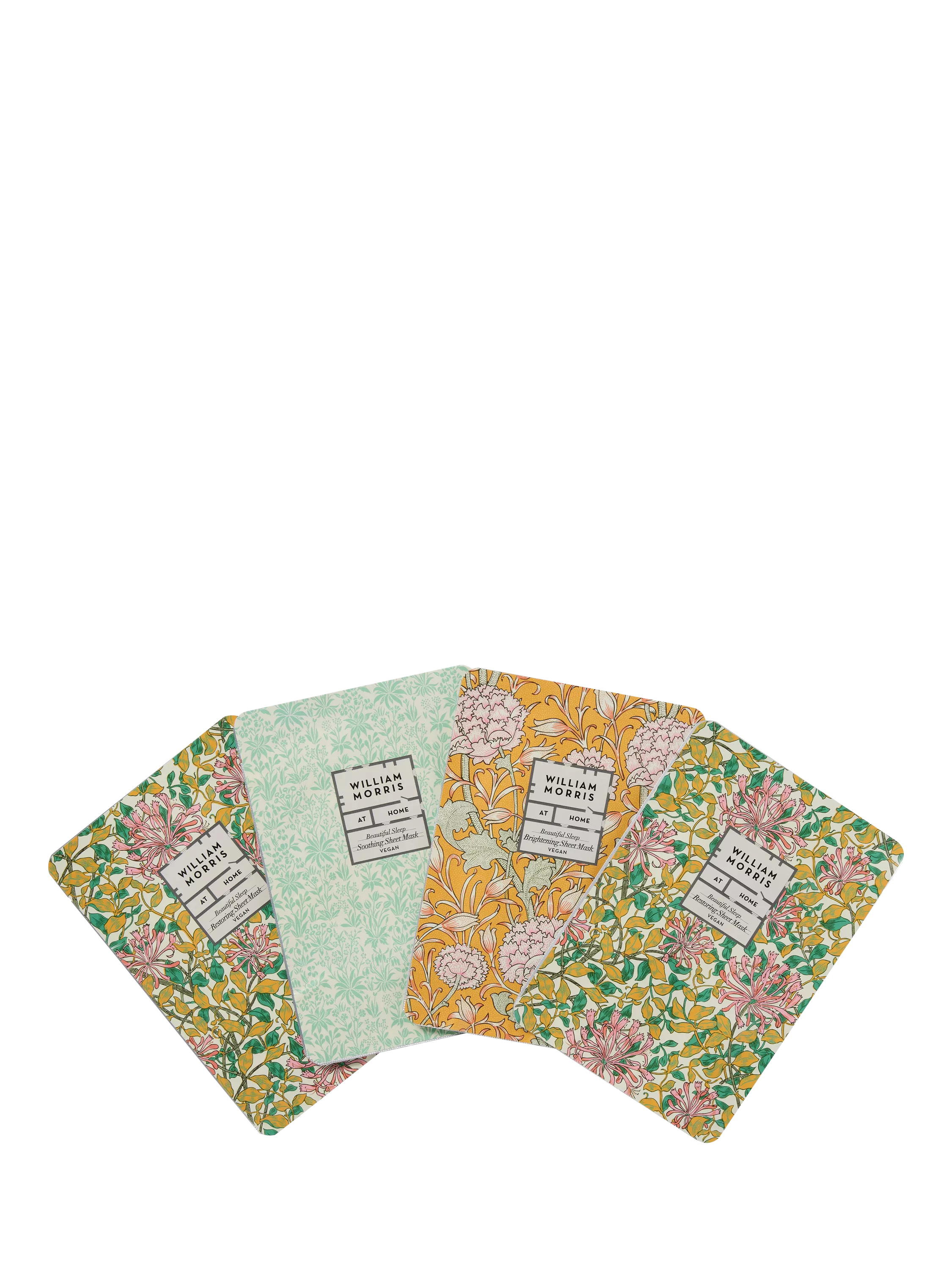 William Morris At Home face masks gift set 4 pack (British brand)