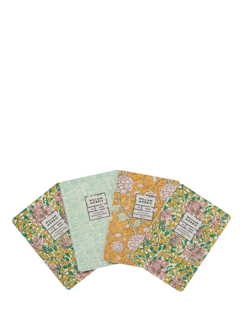 William Morris At Home face masks gift set 4 pack (British brand)