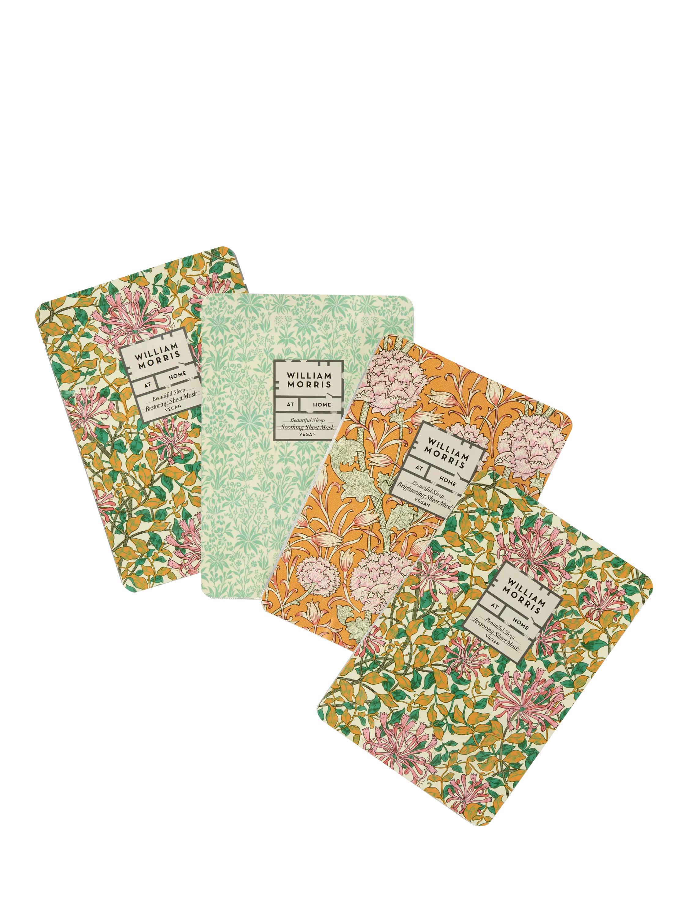 William Morris At Home face masks gift set 4 pack (British brand)