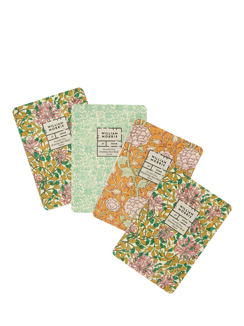 William Morris At Home face masks gift set 4 pack (British brand)