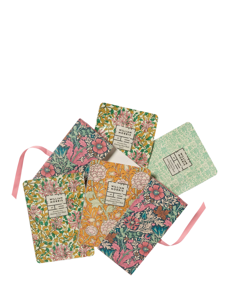 William Morris At Home face masks gift set 4 pack (British brand)