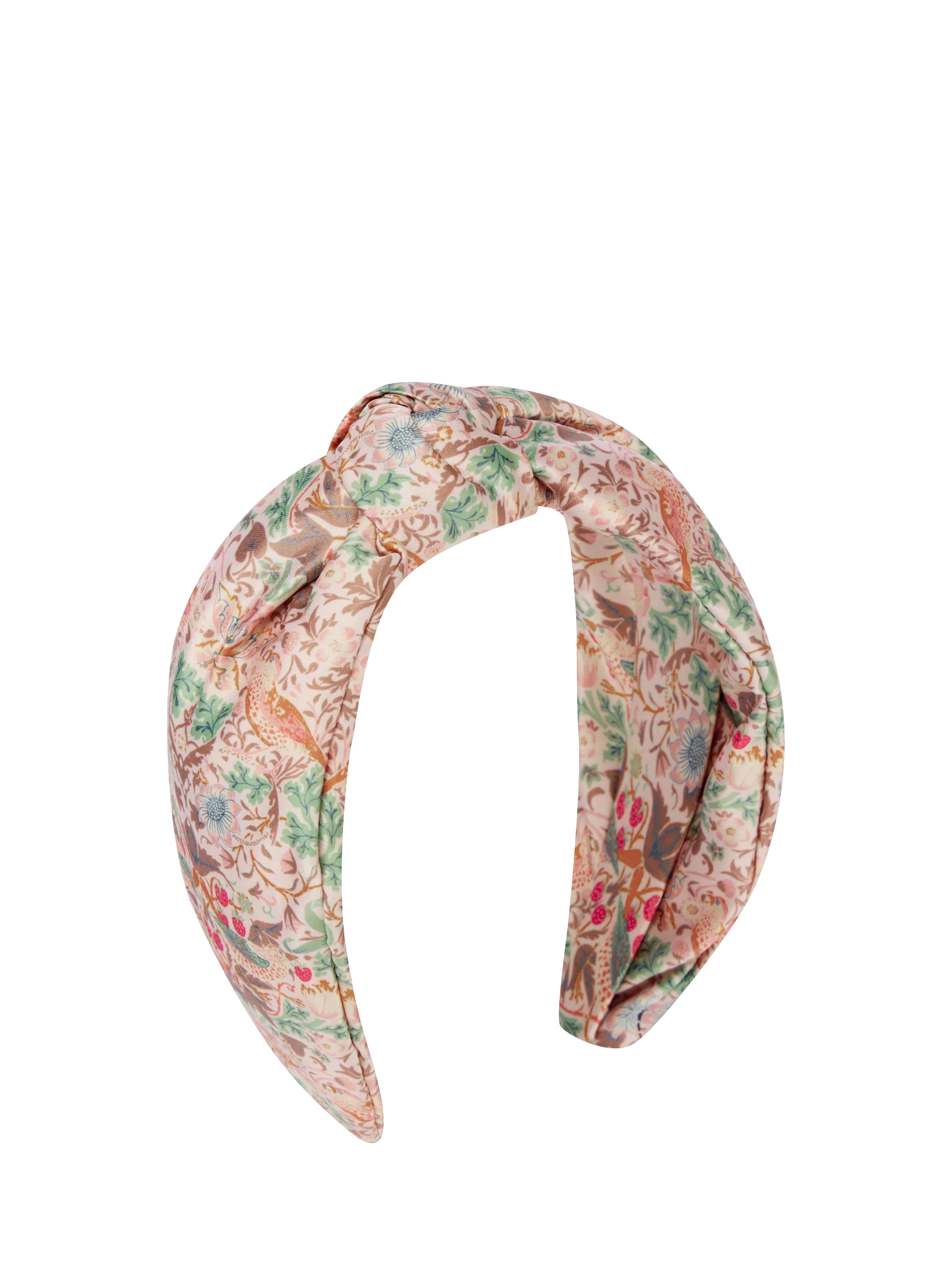 William Morris At Home Strawberry Thief headband pink, imported from the UK