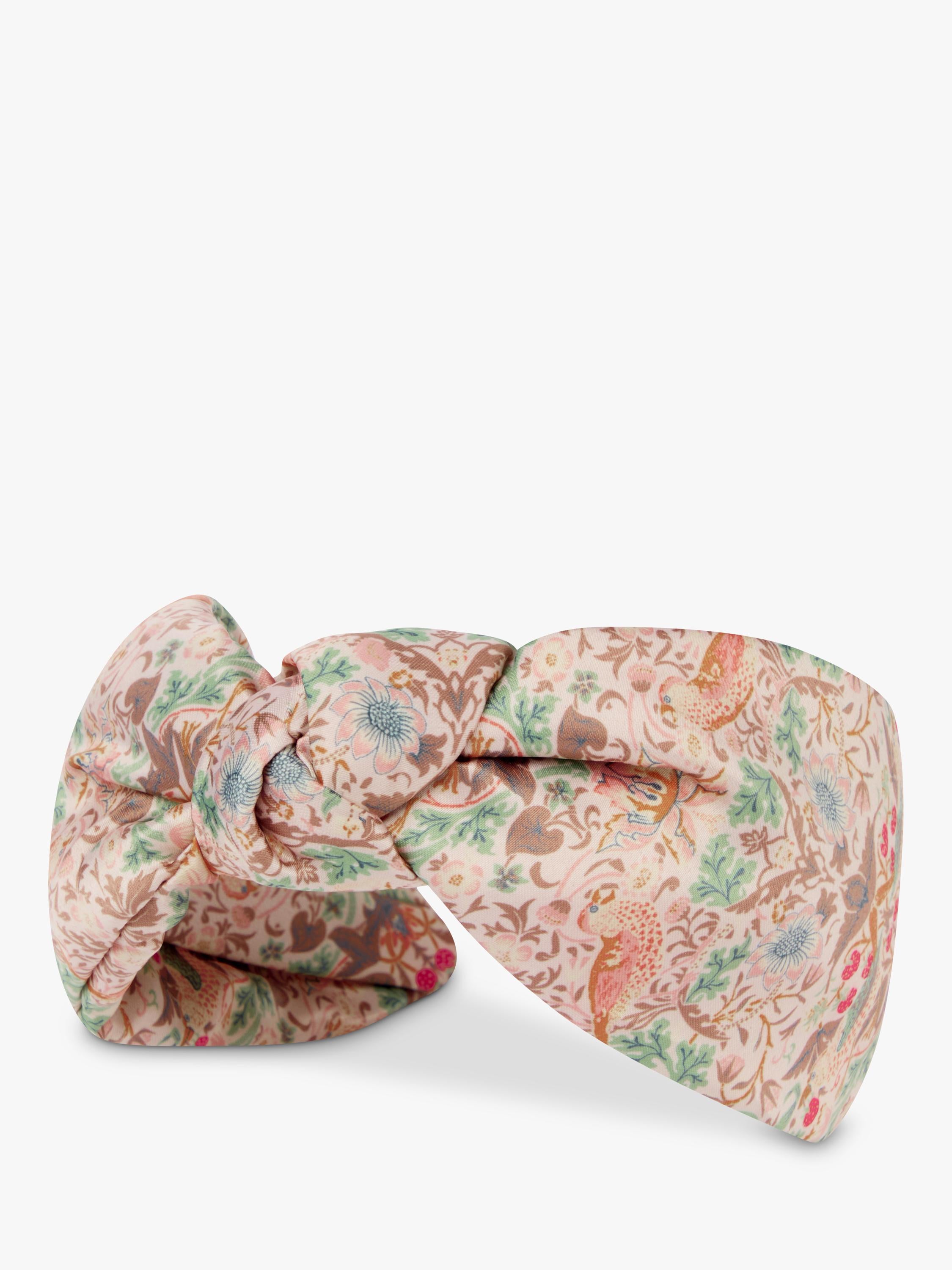 William Morris At Home Strawberry Thief headband pink, imported from the UK