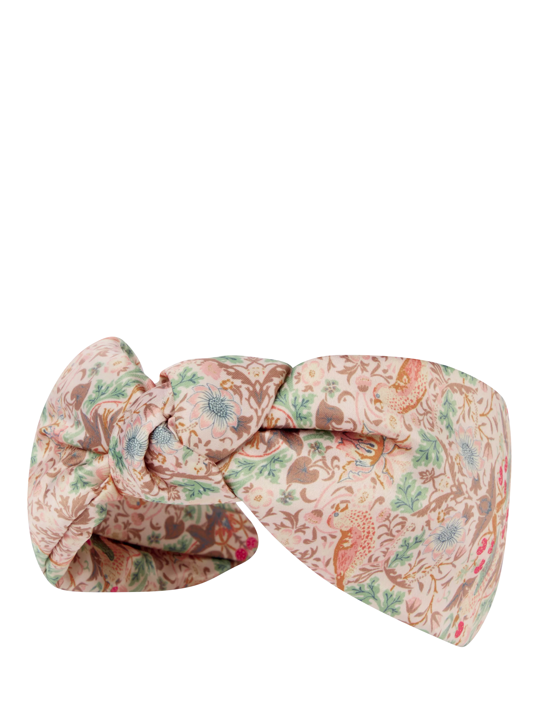 William Morris At Home Strawberry Thief headband pink, imported from the UK