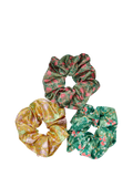 William Morris satin hair scrunchies gift set - British product