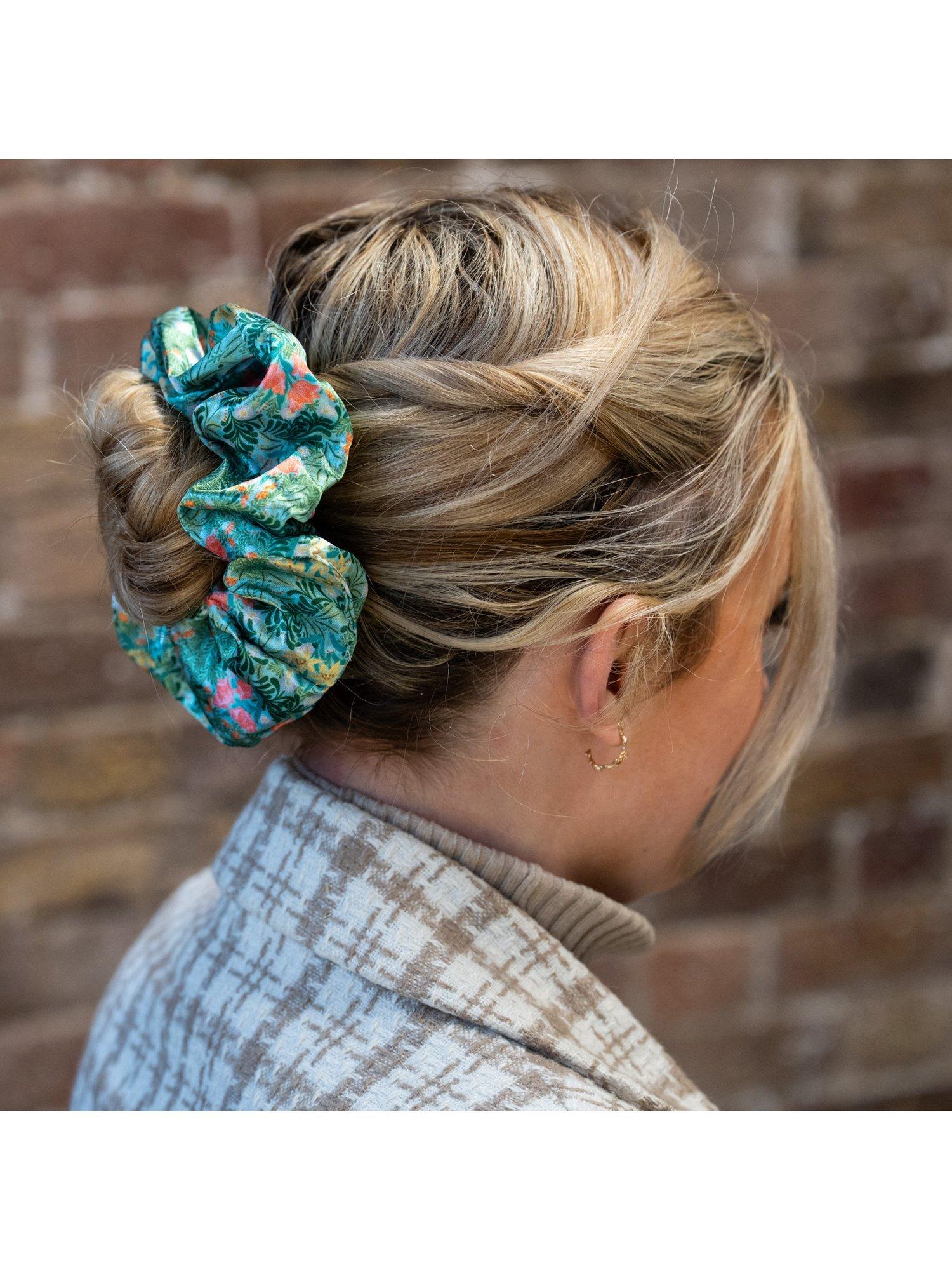 William Morris satin hair scrunchies gift set - British product