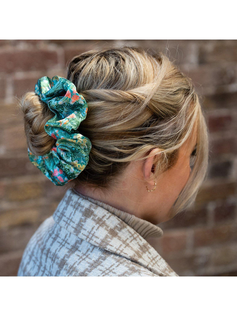 William Morris satin hair scrunchies gift set - British product