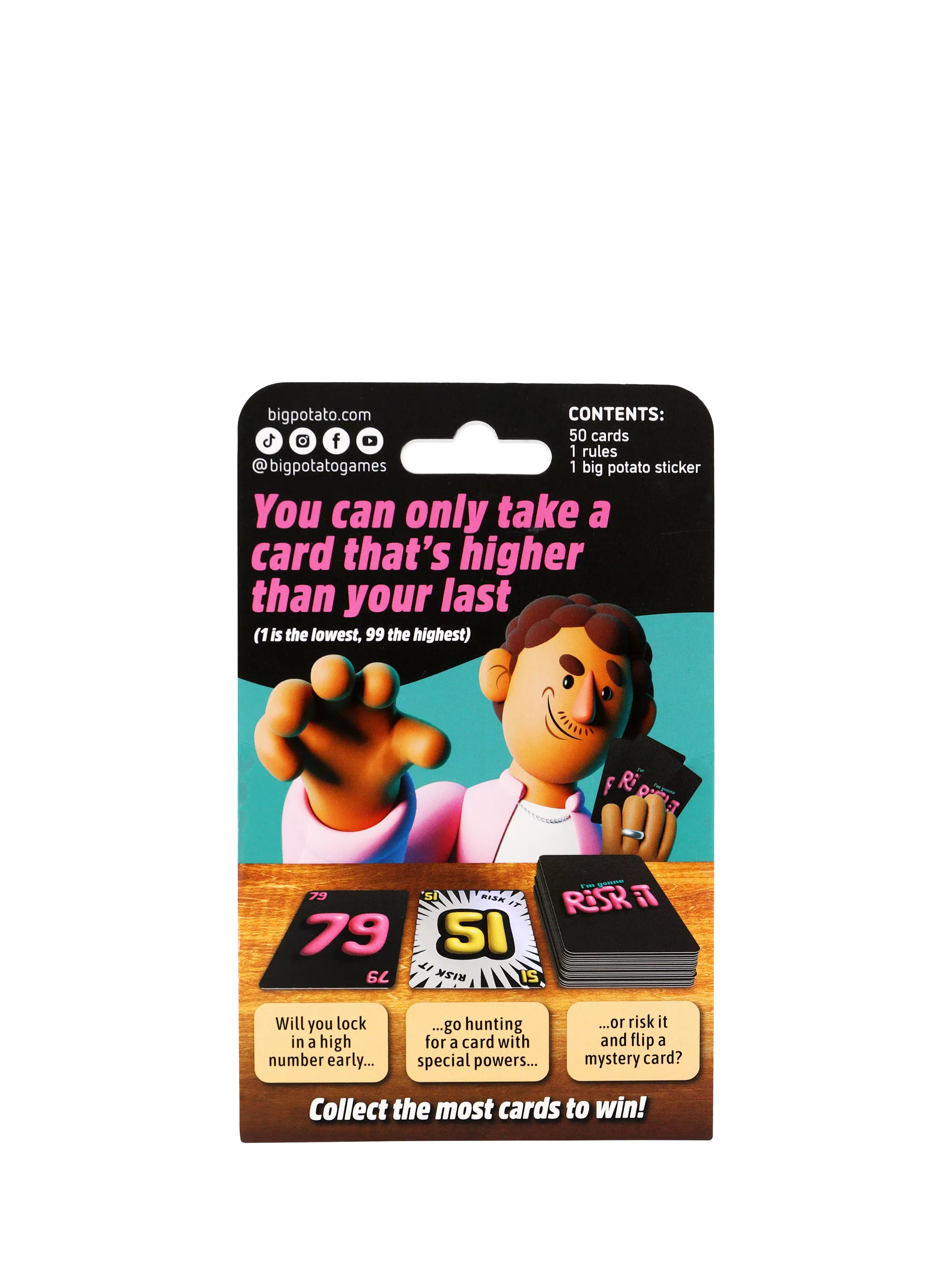 Big Potato I'm Gonna Risk It card game, UK version