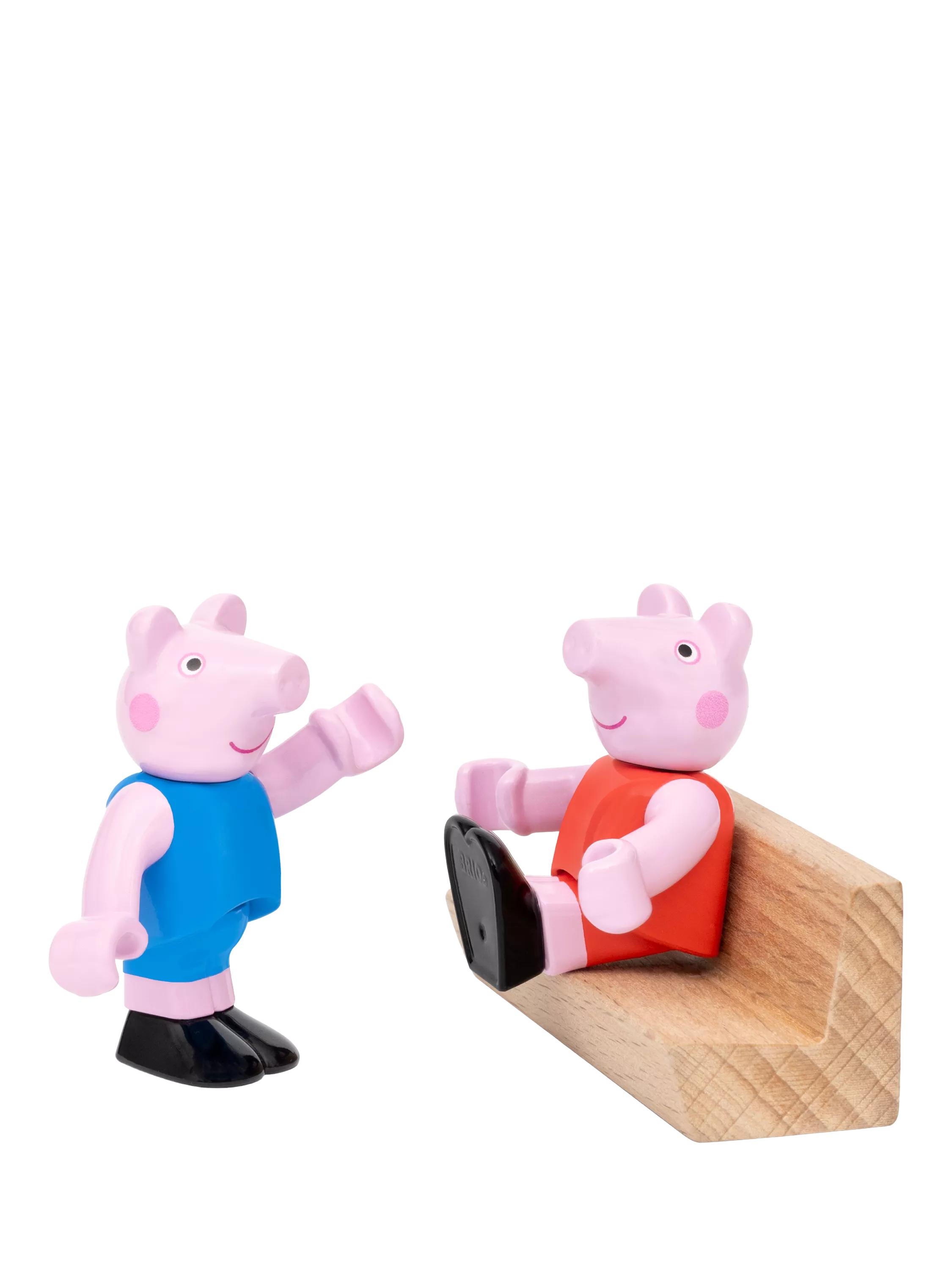 BRIO Peppa Pig train set with wooden tracks and figures, UK version