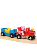 BRIO Peppa Pig train set with wooden tracks and figures, UK version