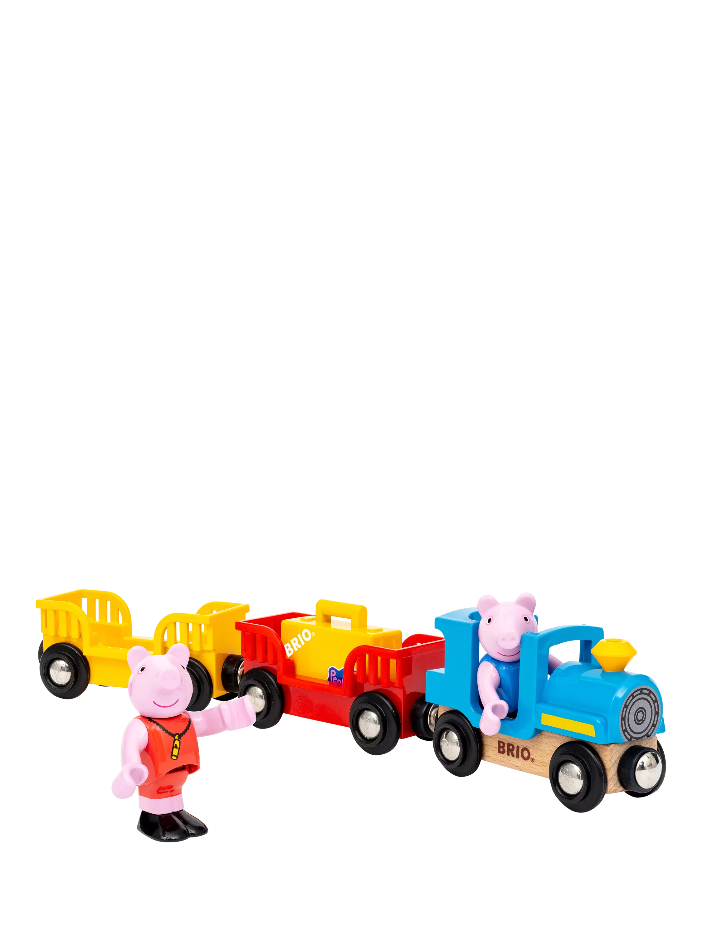 BRIO Peppa Pig train set with figures 6 pieces - British product