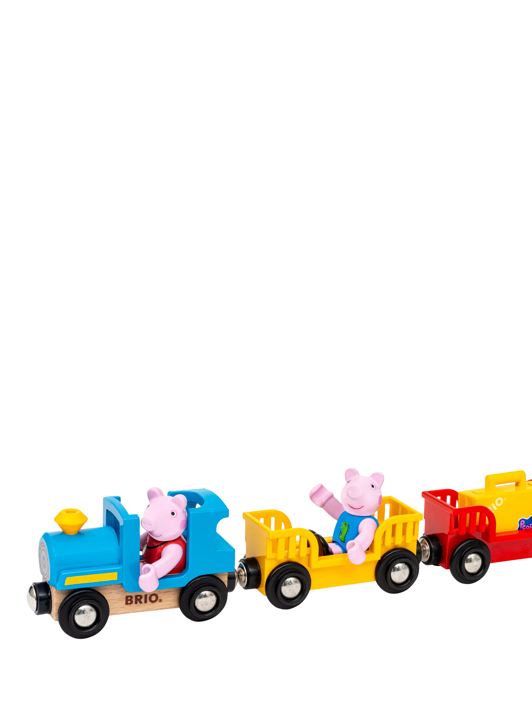BRIO Peppa Pig train set with figures 6 pieces - British product