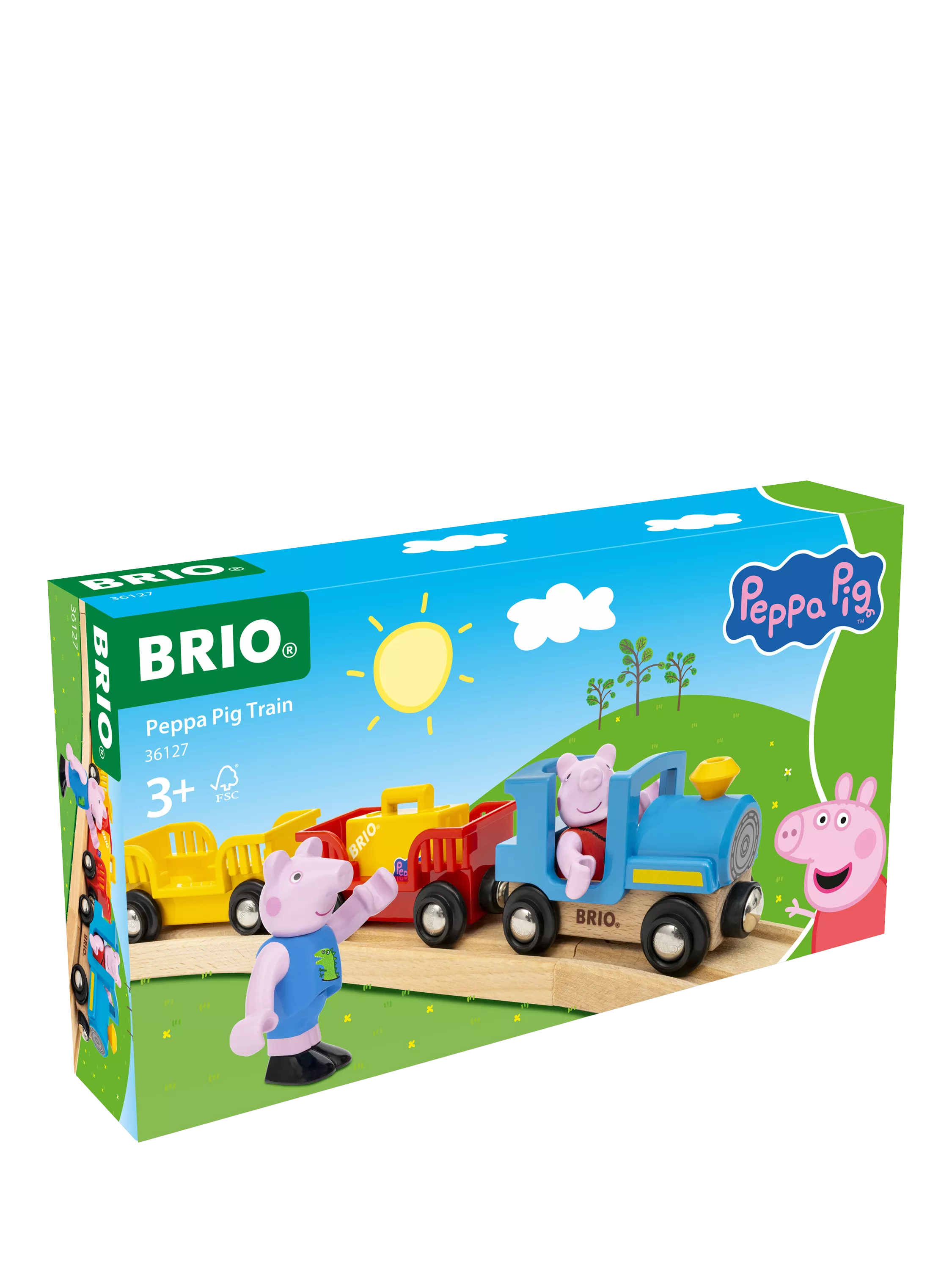 BRIO Peppa Pig train set with figures 6 pieces - British product