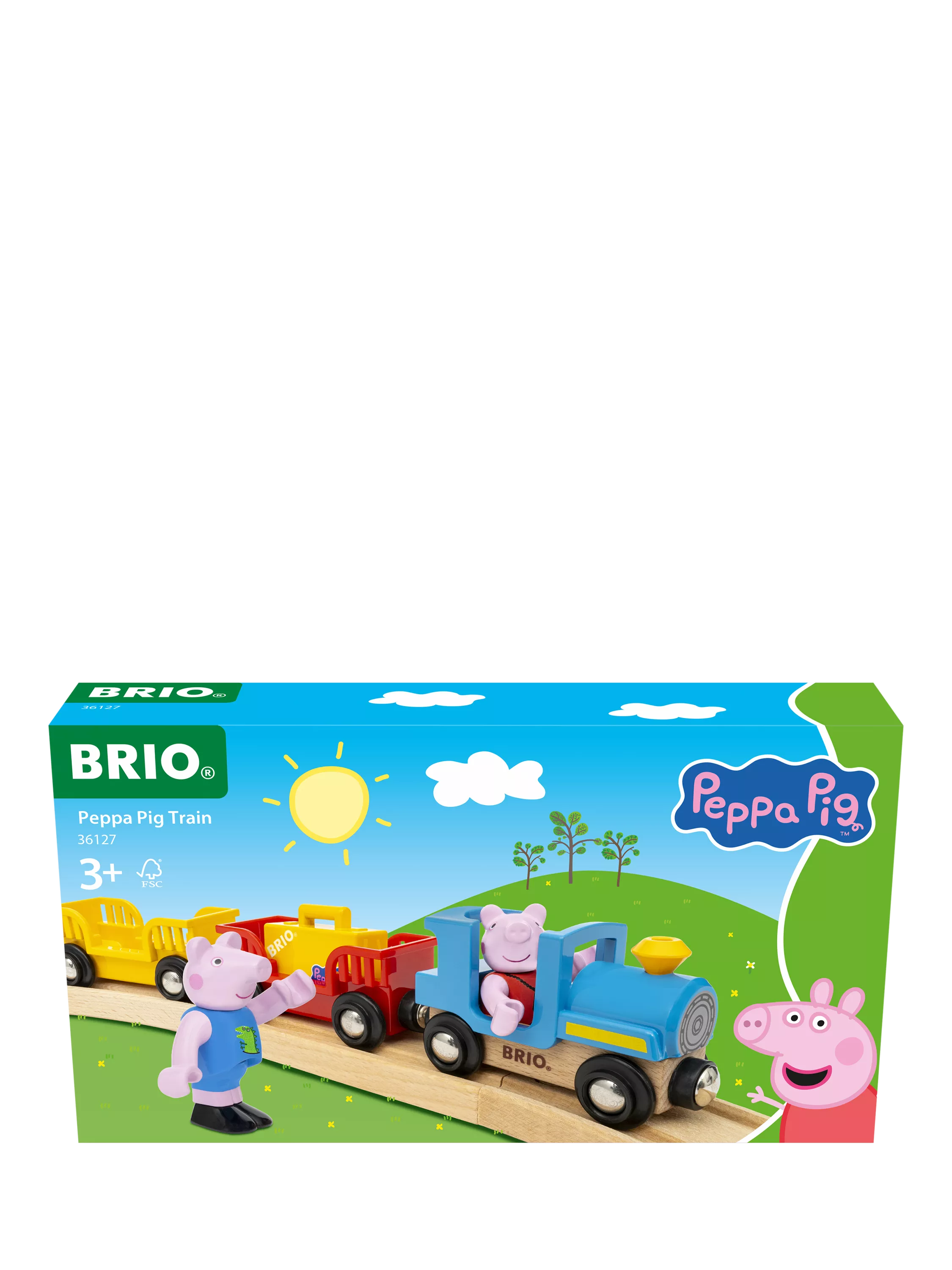 BRIO Peppa Pig train set with figures 6 pieces - British product