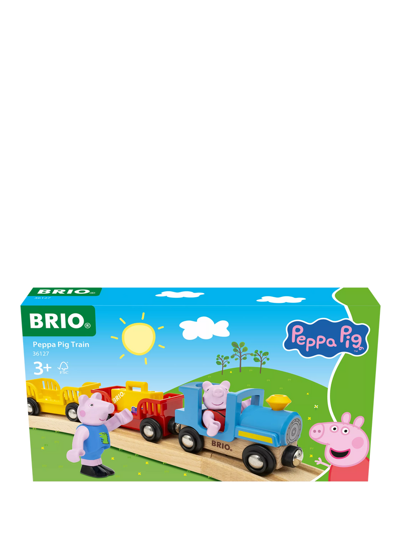BRIO Peppa Pig train set with figures 6 pieces - British product