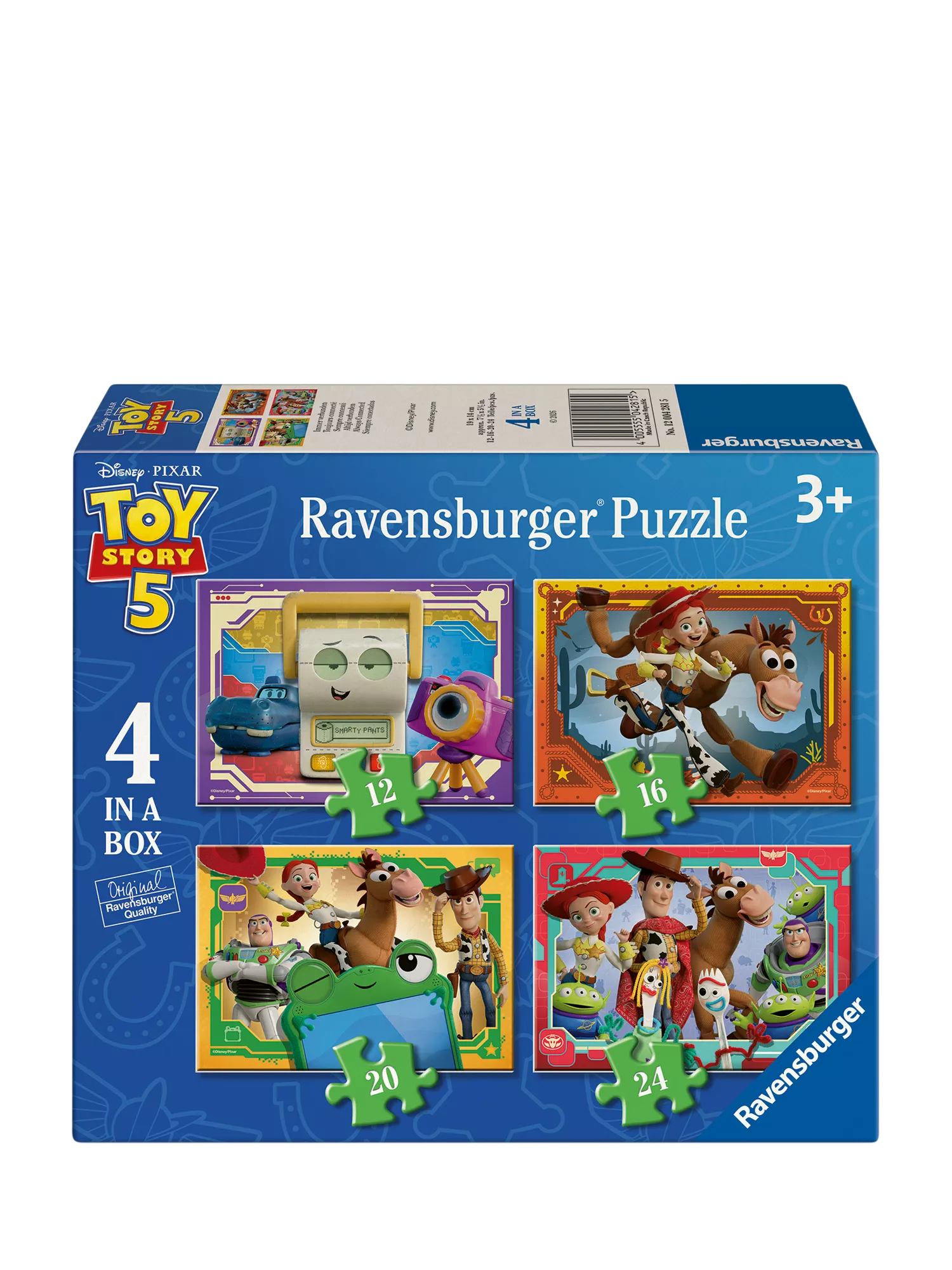Ravensburger Toy Story 5 4-in-a-box jigsaw puzzle 72 pieces, UK version