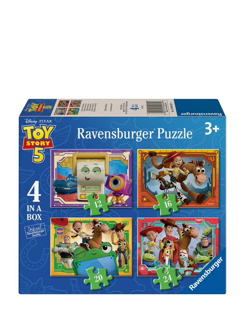 Ravensburger Toy Story 5 4-in-a-box jigsaw puzzle 72 pieces, UK version