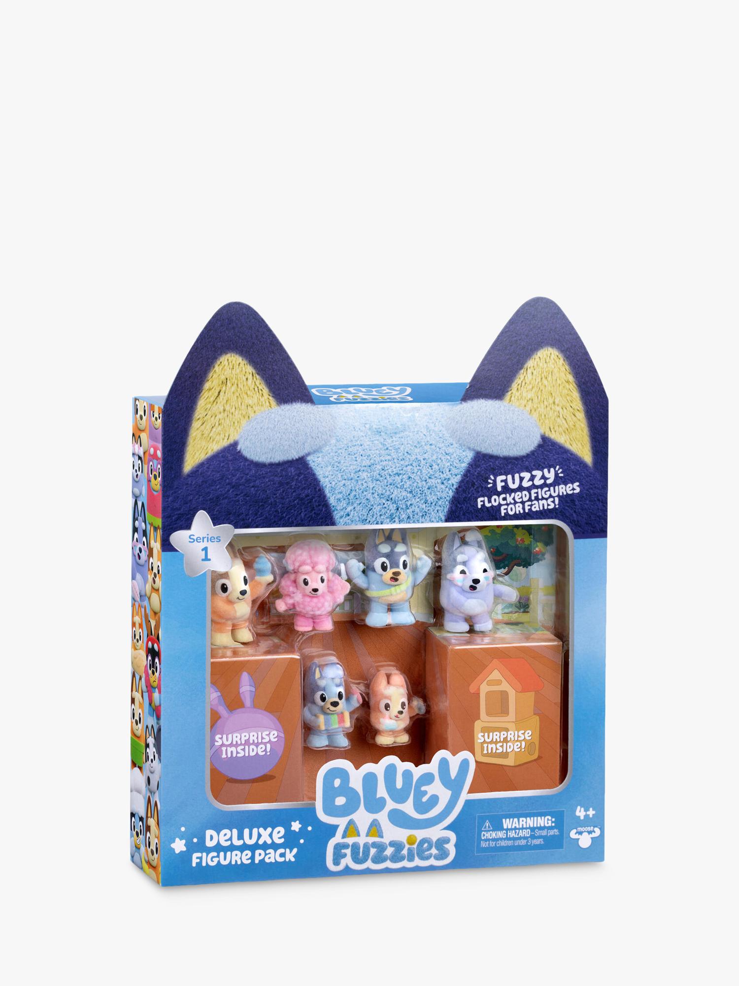 Bluey Fuzzies Deluxe Figure Pack - British product