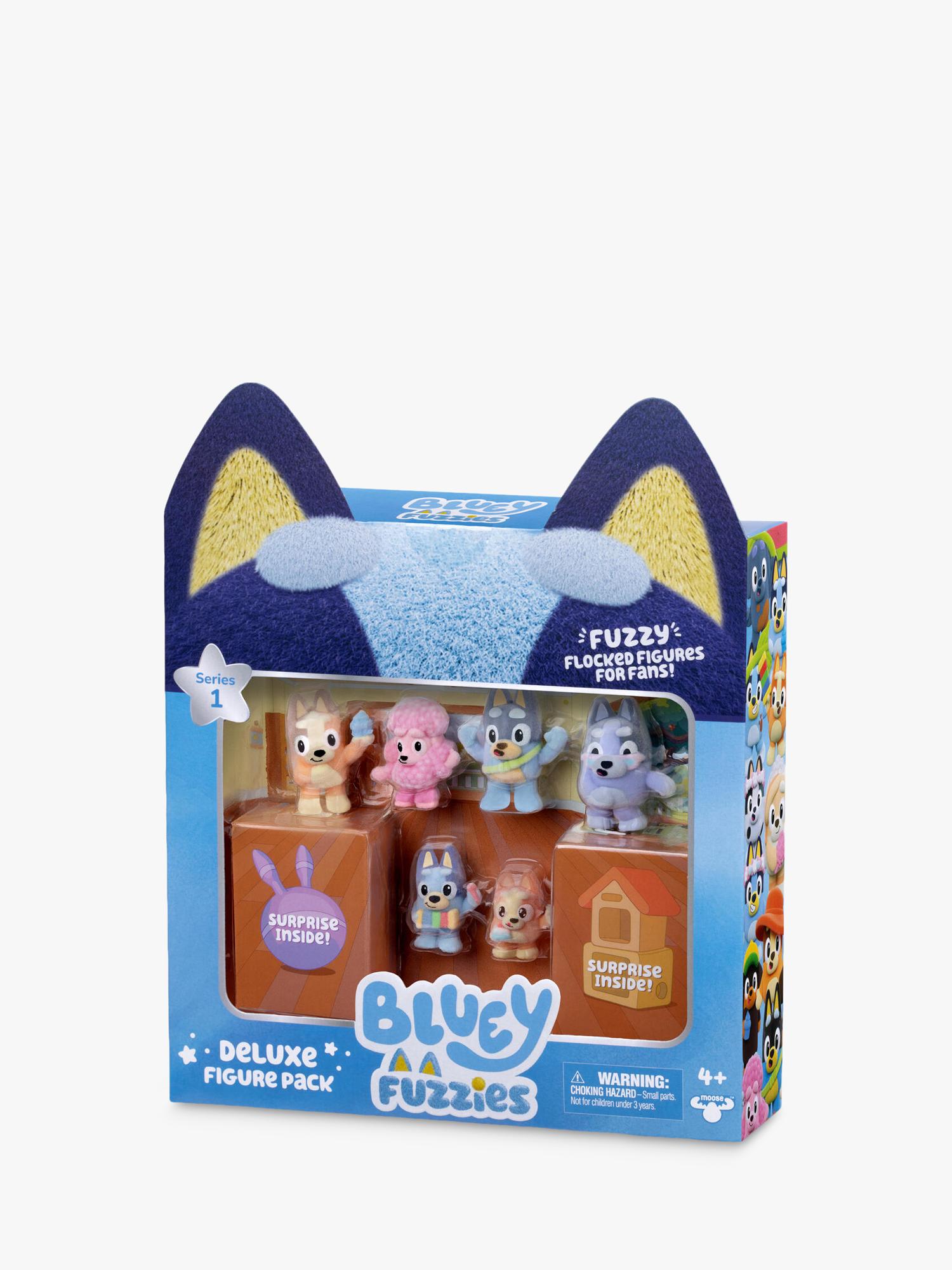 Bluey Fuzzies Deluxe Figure Pack - British product