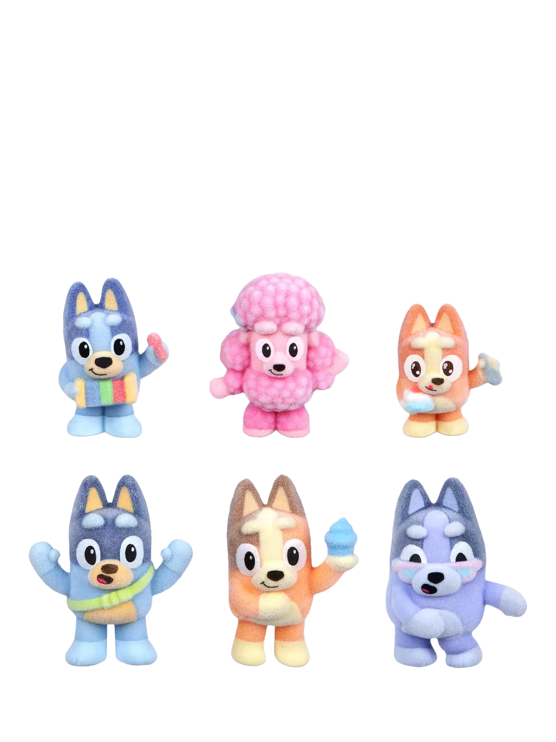 Bluey Fuzzies Deluxe Figure Pack - British product
