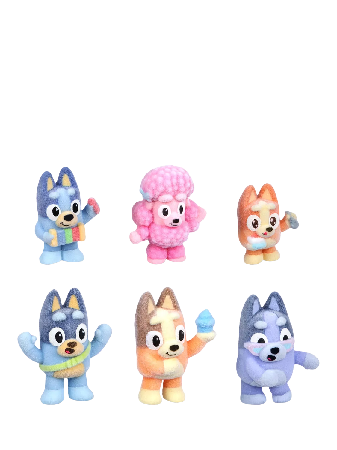 Bluey Fuzzies Deluxe Figure Pack - British product