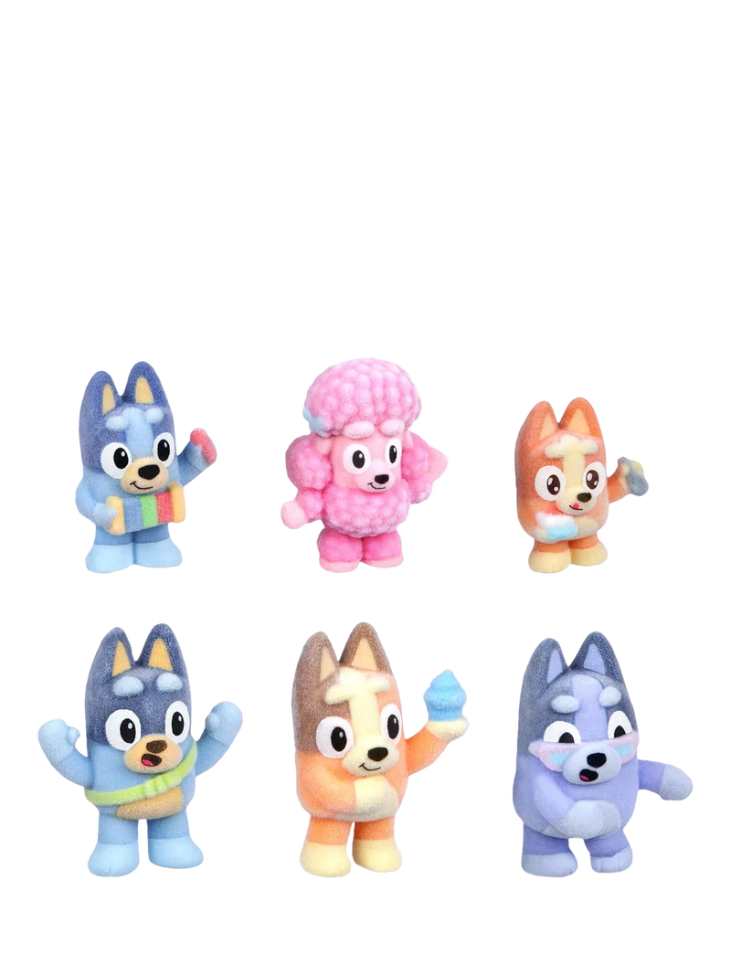 Bluey Fuzzies Deluxe Figure Pack - British product