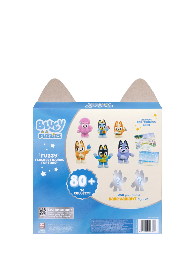 Bluey Fuzzies Deluxe Figure Pack - British product