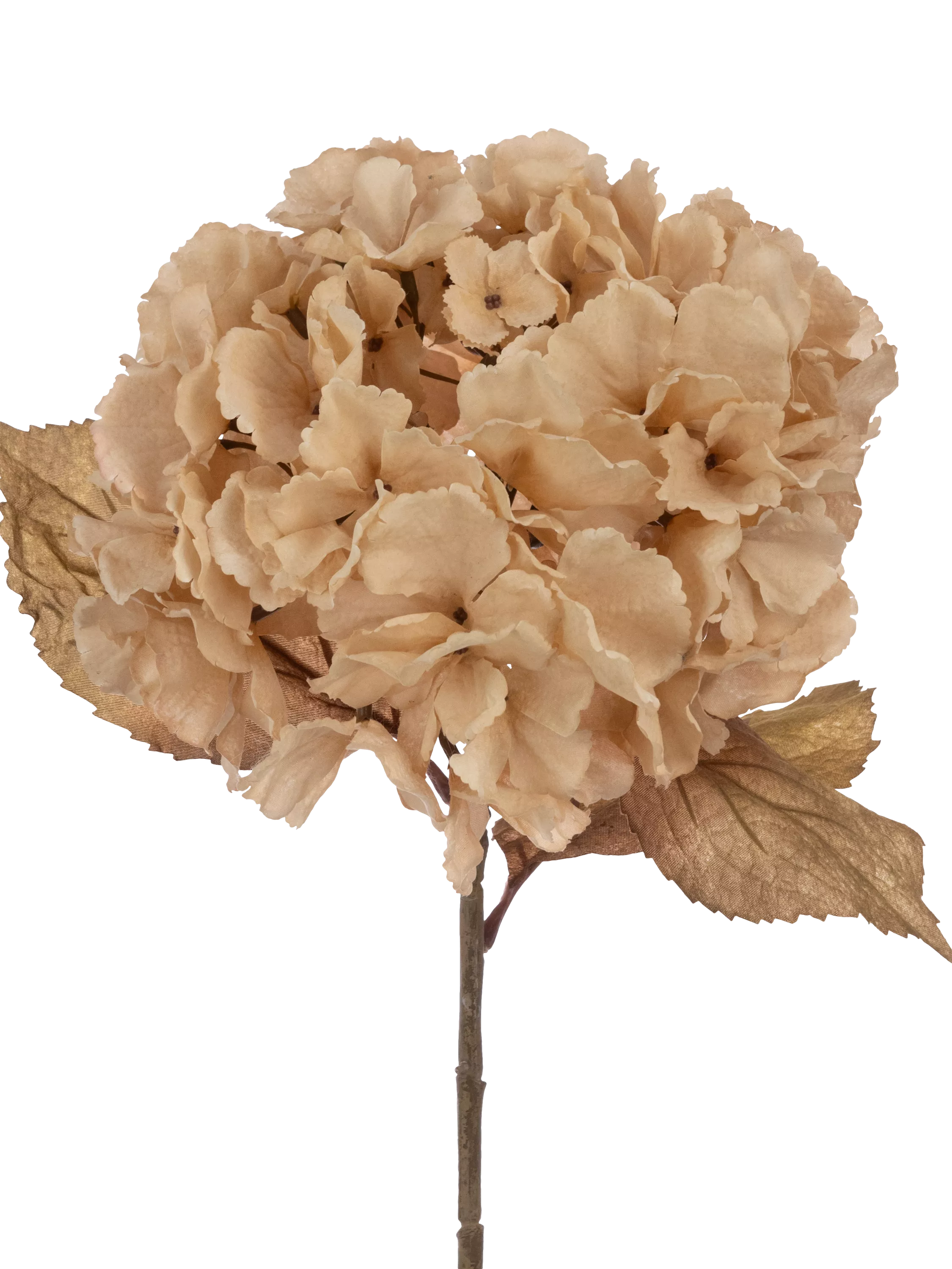 Floralsilk artificial autumn hydrangea stem 80cm (British brand)
