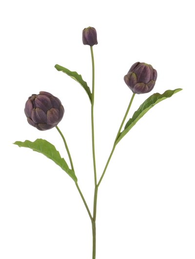 John Lewis Floralsilk Artificial Mini Artichoke Spray Purple 77cm- Buy online at McGrocer