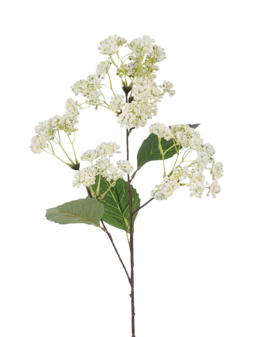 Floralsilk artificial rice flower spray white 70cm, UK version