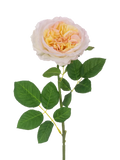 Floralsilk artificial rose stem 60cm peach - British product