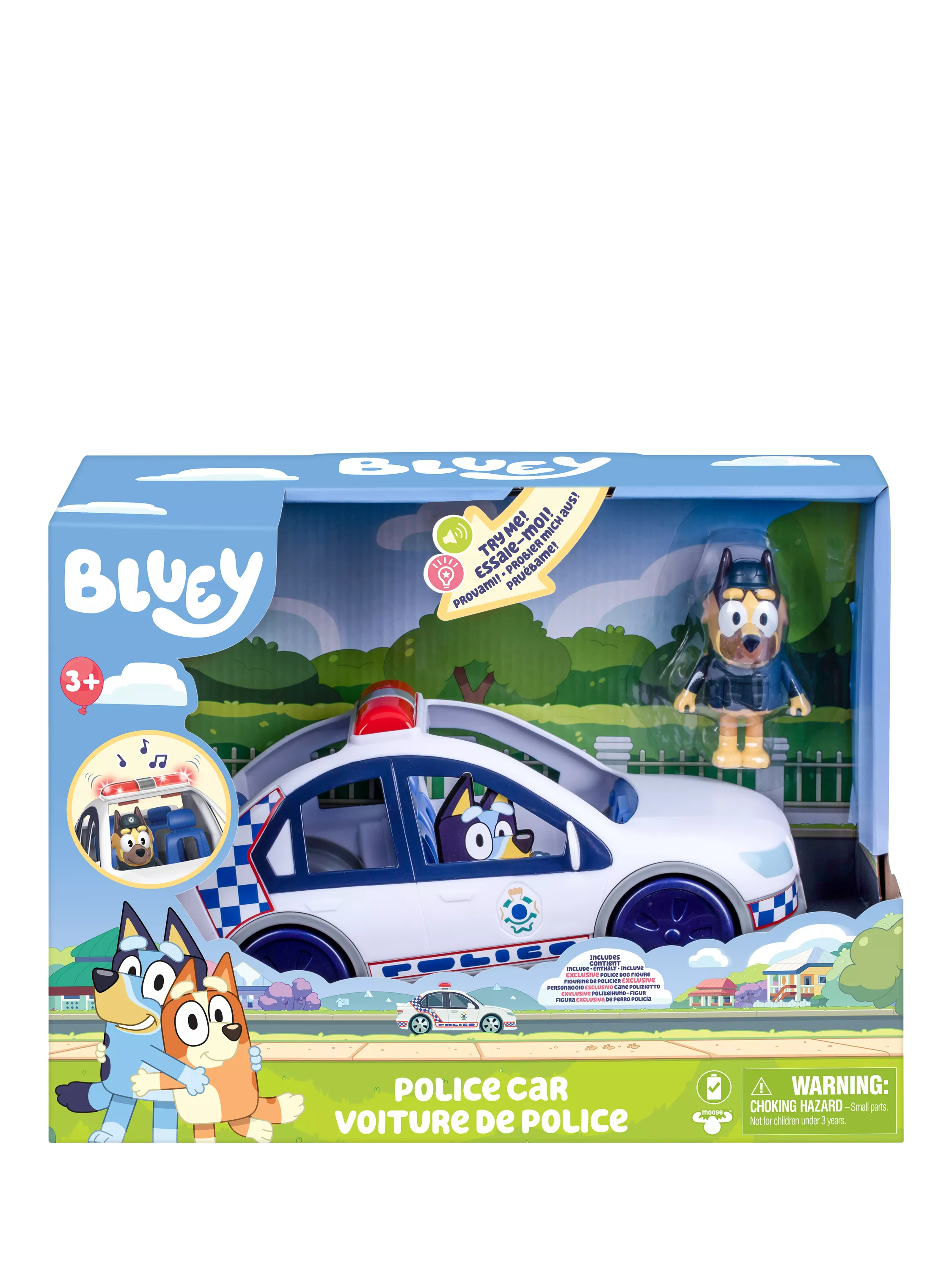 Bluey Police Car S14 toy with lights and sounds, imported from the UK
