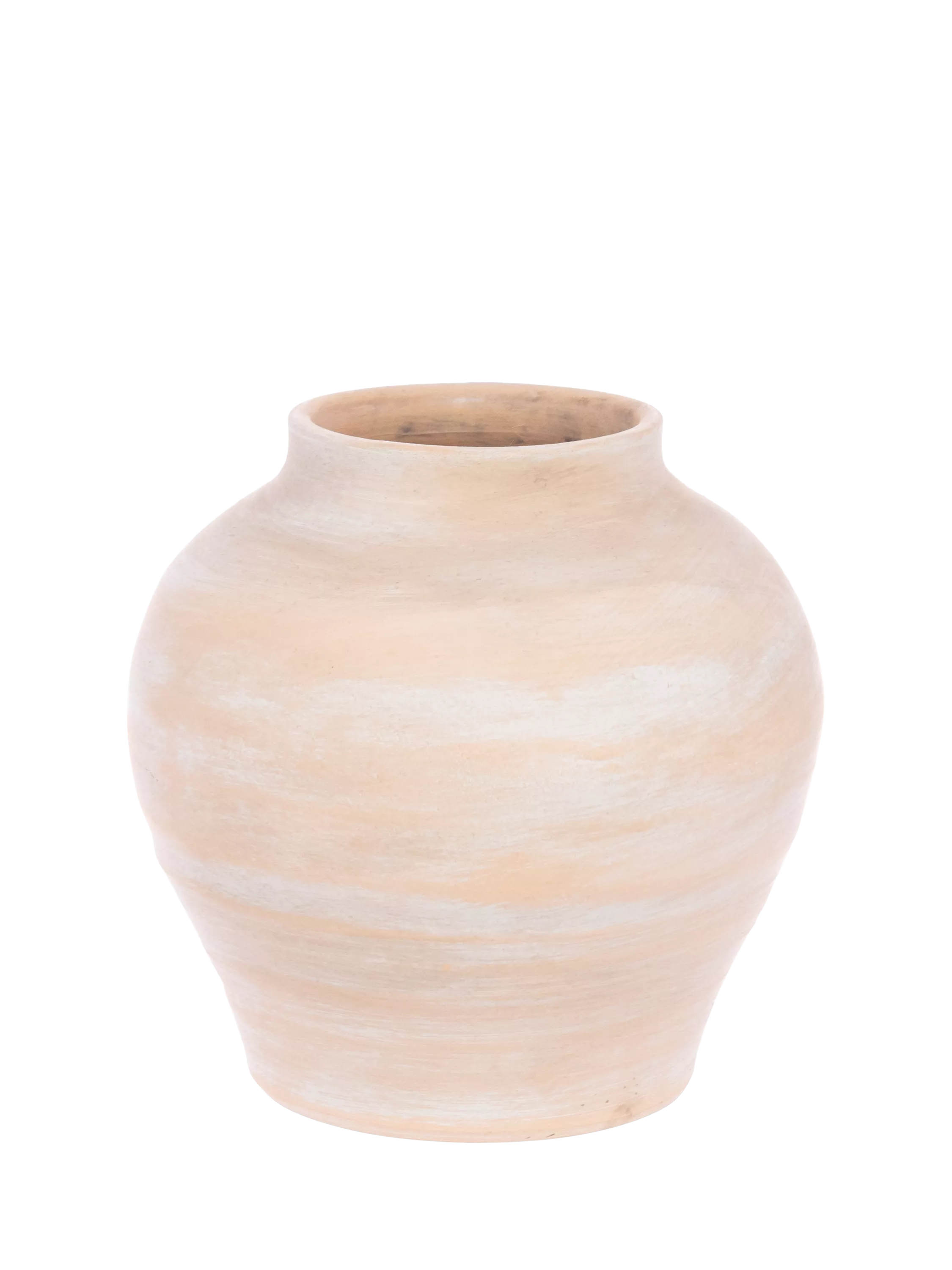 Floralsilk stoneware vase H20cm terracotta - British product