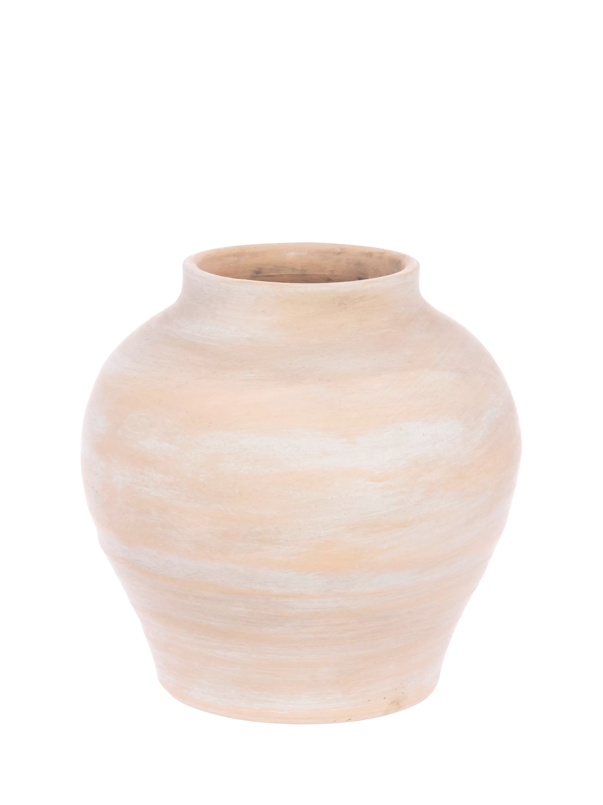 Floralsilk stoneware vase H20cm terracotta - British product