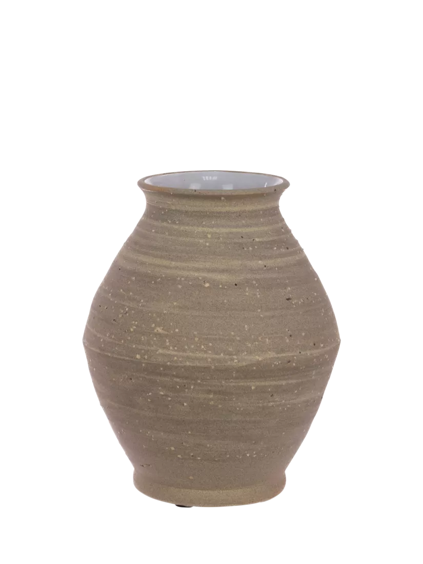 Floralsilk Liv stoneware vase natural H22cm, UK version