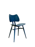 ercol Butterfly dining chair Ink Blue ash wood, UK version