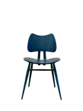 ercol Butterfly dining chair Ink Blue ash wood, UK version