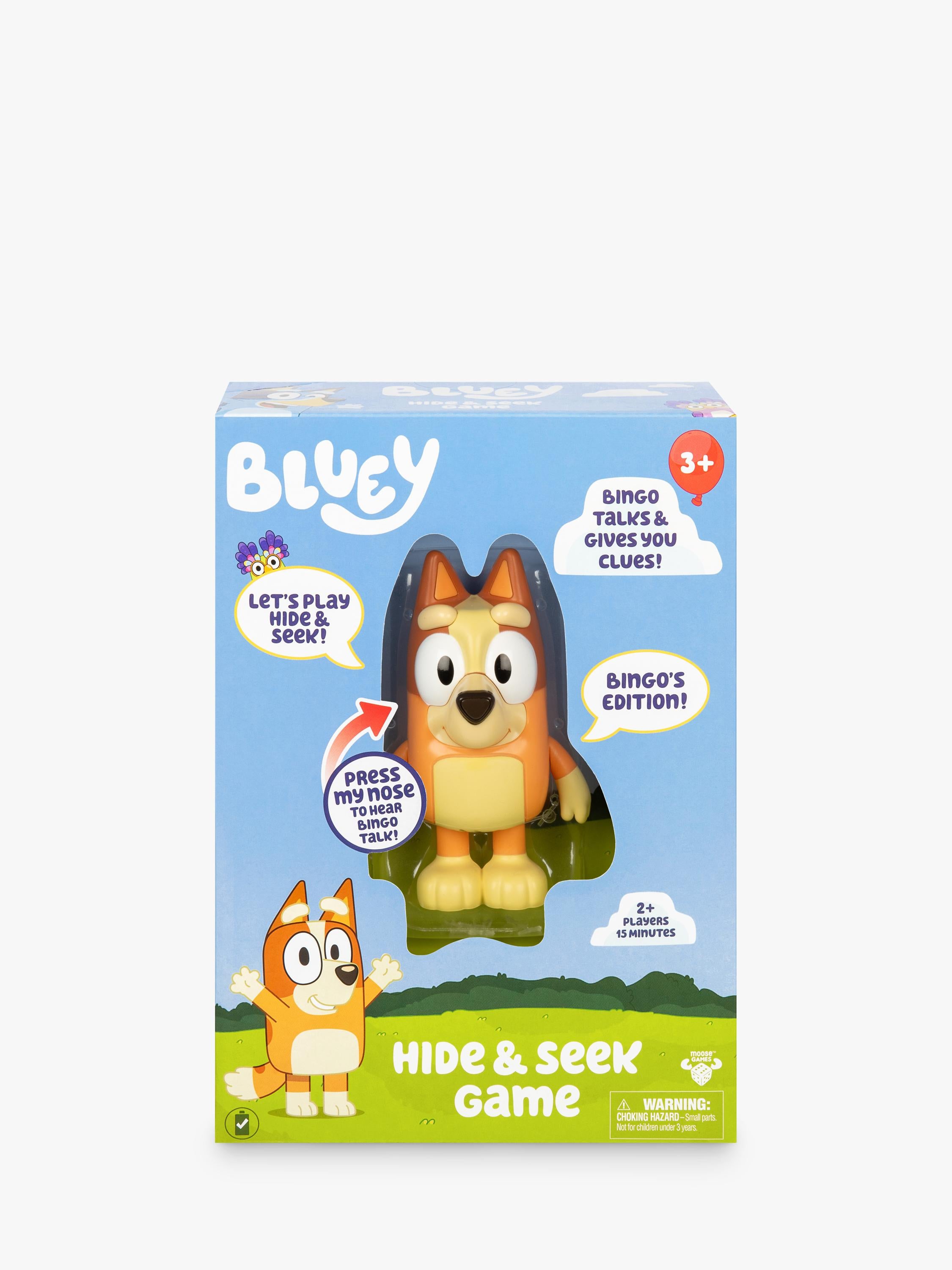 Bluey Hide & Seek Bingo game - British product