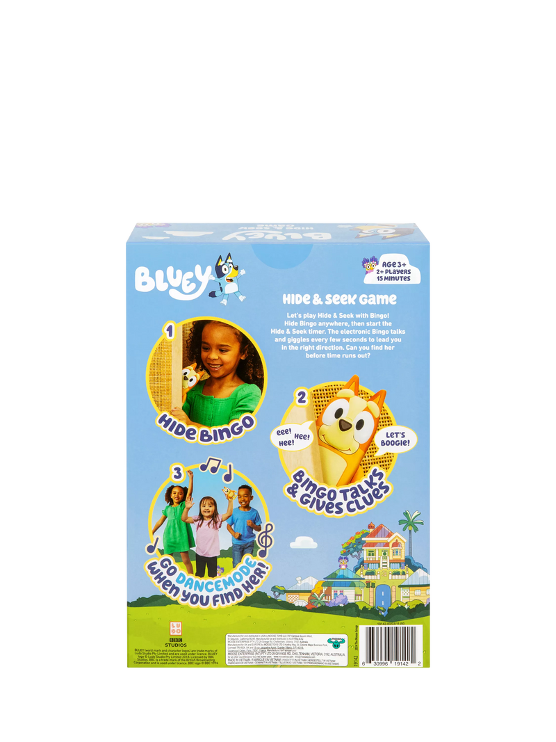 Bluey Hide & Seek Bingo game - British product