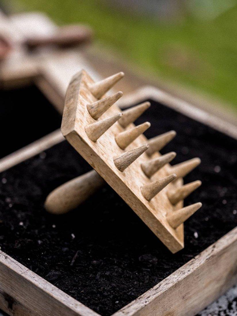 Wilstone mango wood multi dibber garden tool, UK version