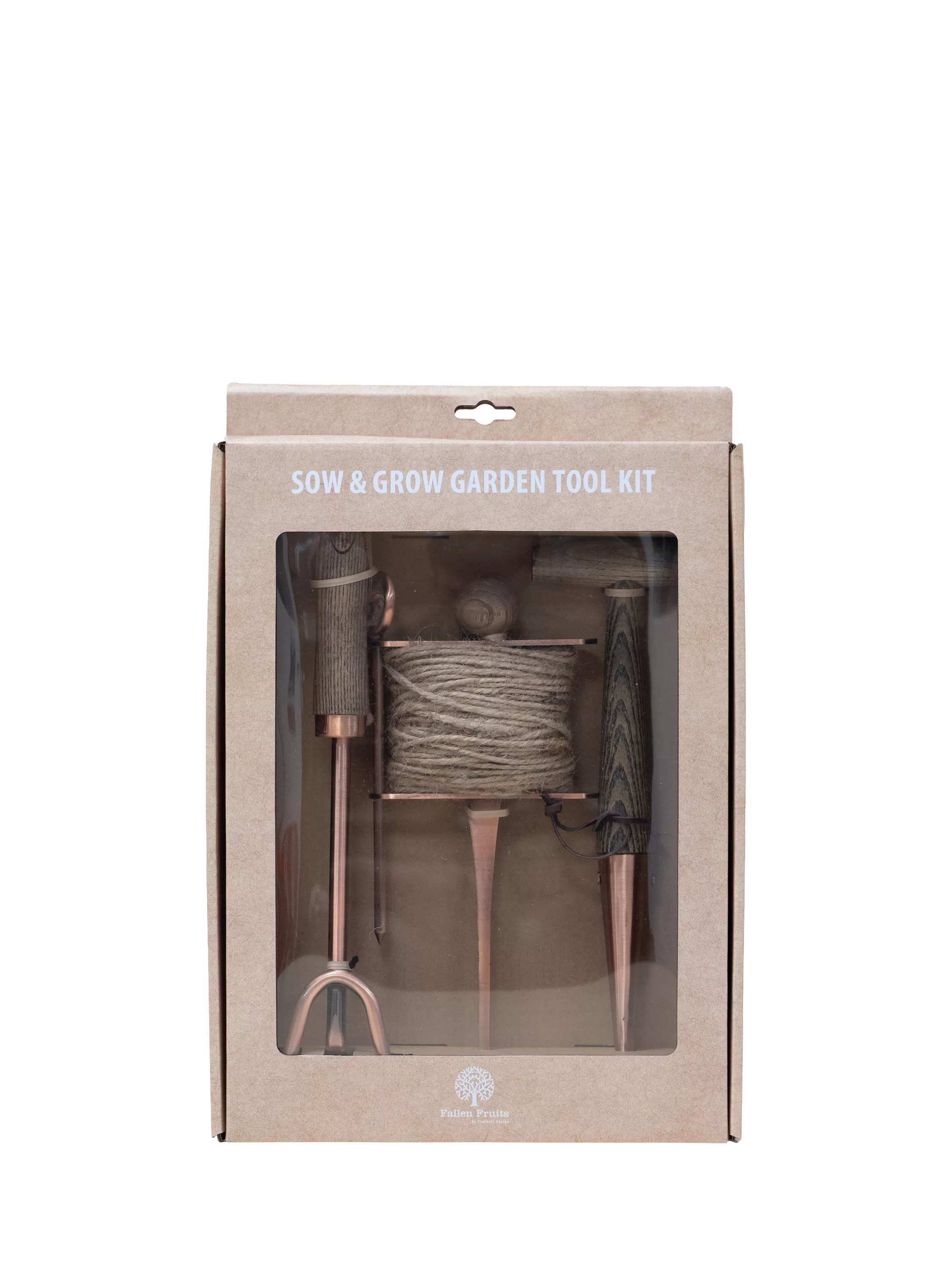 Fallen Fruits Sow & Grow garden tool gift set copper (British brand)