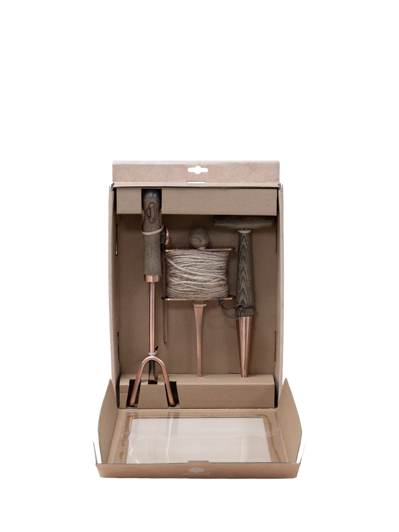 Fallen Fruits Sow & Grow garden tool gift set copper (British brand)