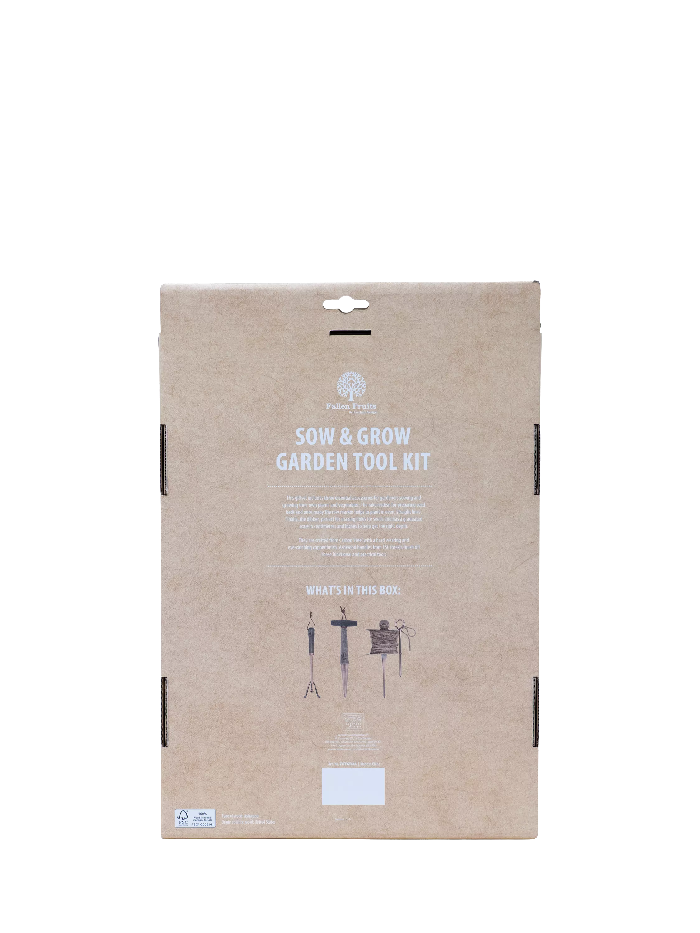Fallen Fruits Sow & Grow garden tool gift set copper (British brand)
