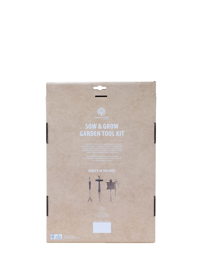 Fallen Fruits Sow & Grow garden tool gift set copper (British brand)