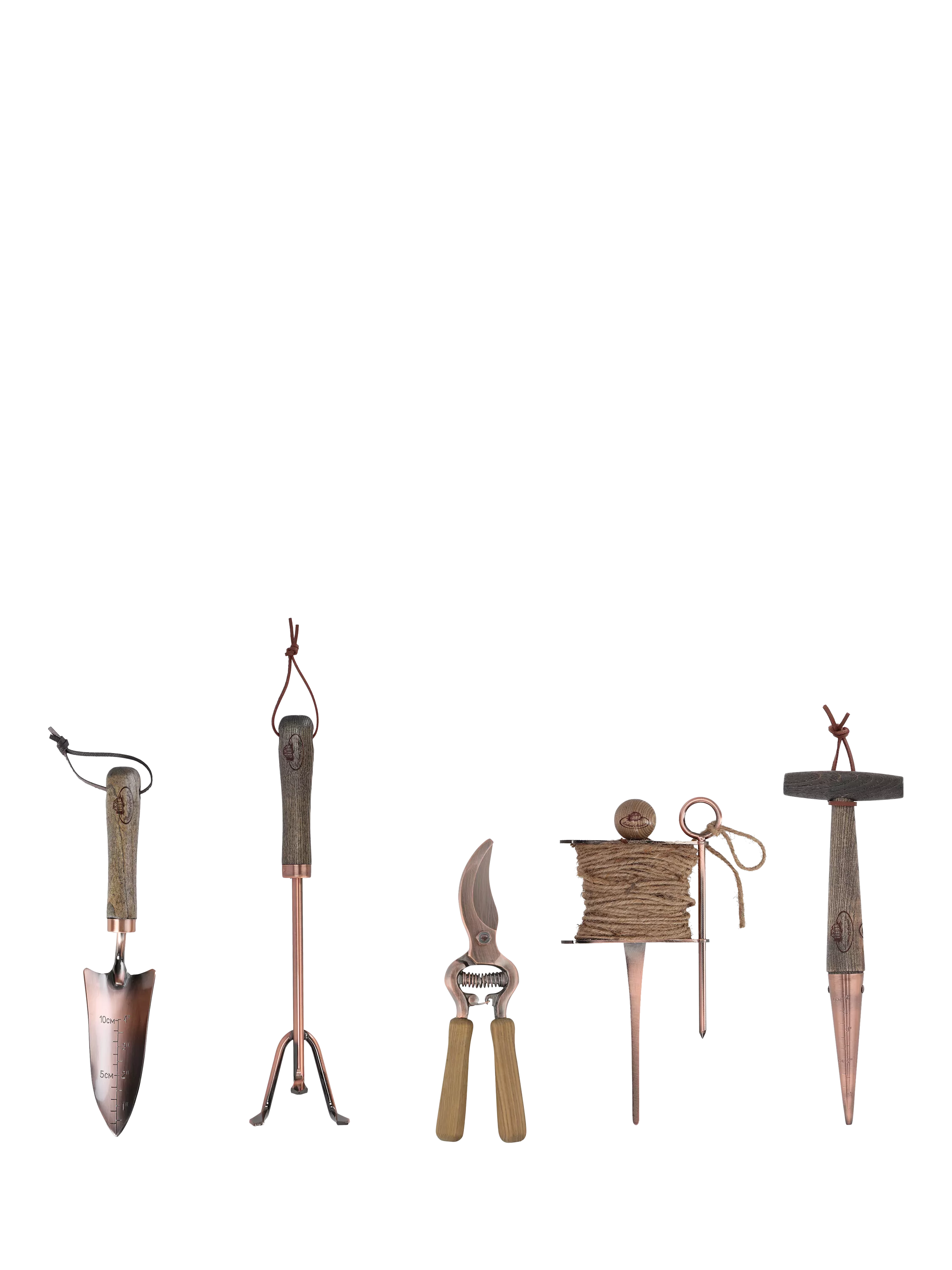 Fallen Fruits FSC ash wood gardening tool kit, imported from the UK