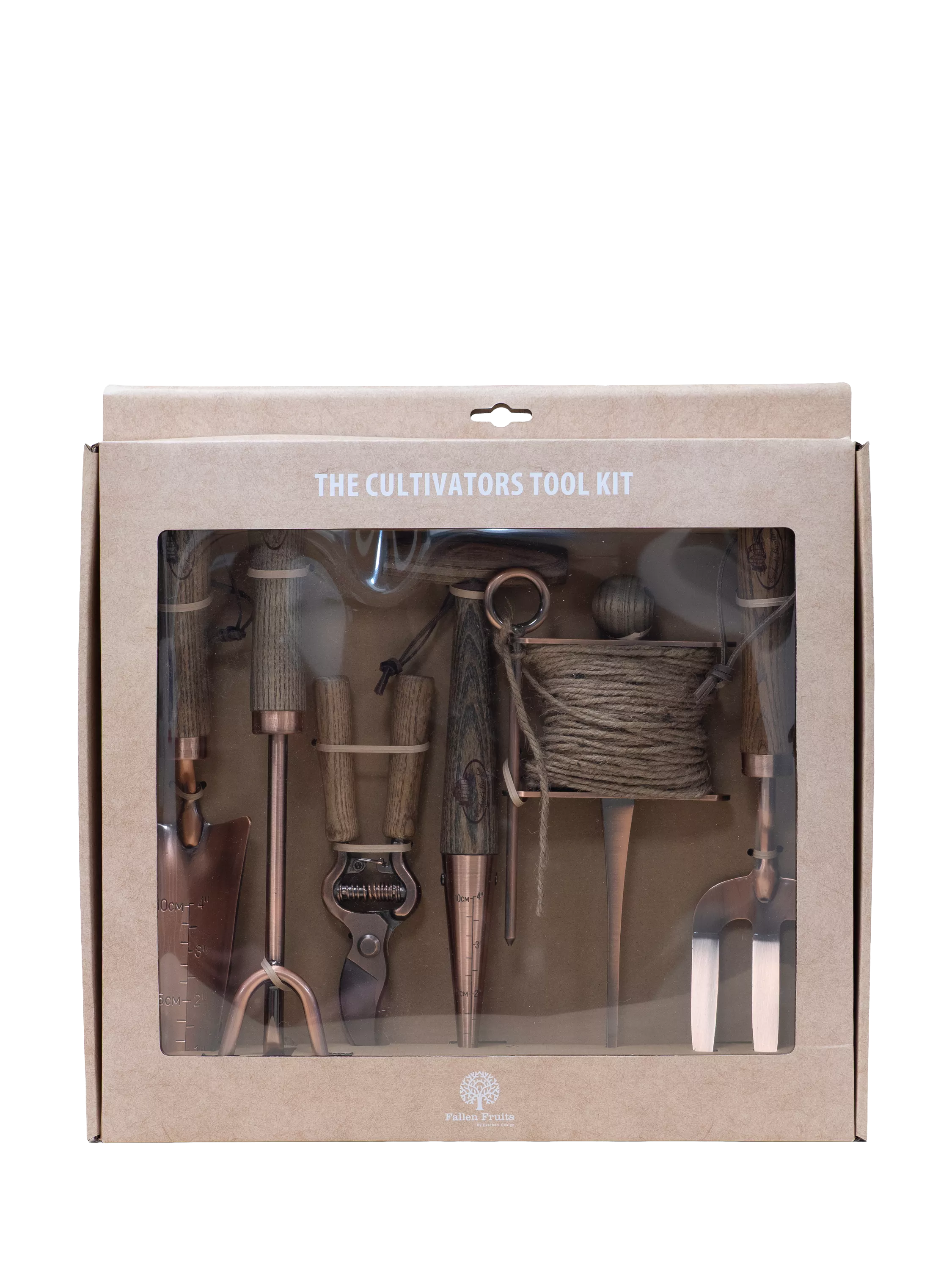 Fallen Fruits FSC ash wood gardening tool kit, imported from the UK