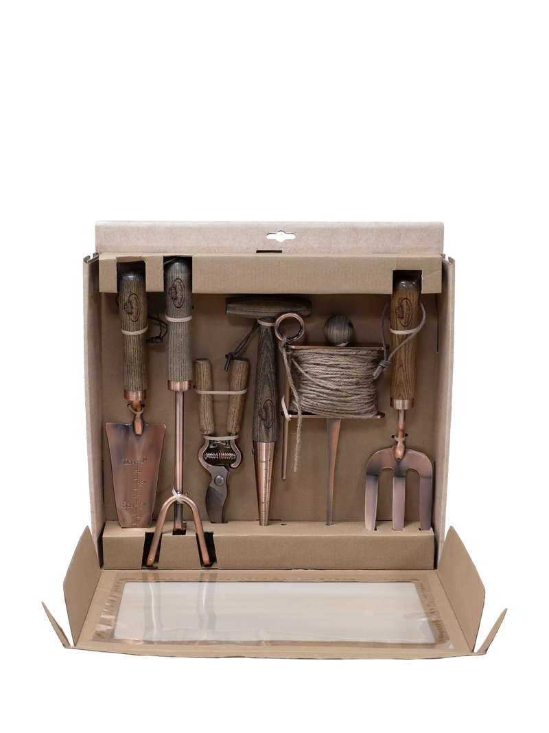 Fallen Fruits FSC ash wood gardening tool kit, imported from the UK