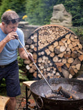 Kadai blow poker mango wood handle 82cm - British product